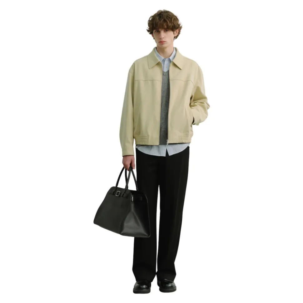 Alter-Suede Collared Blouson