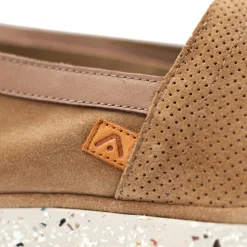 Amber Perforated Suede Slip-On