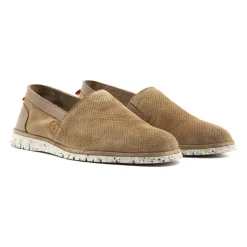 Amber Perforated Suede Slip-On