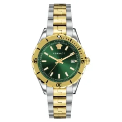 Analoge Datum Quartz Horloge Groen Roestvrij Staal