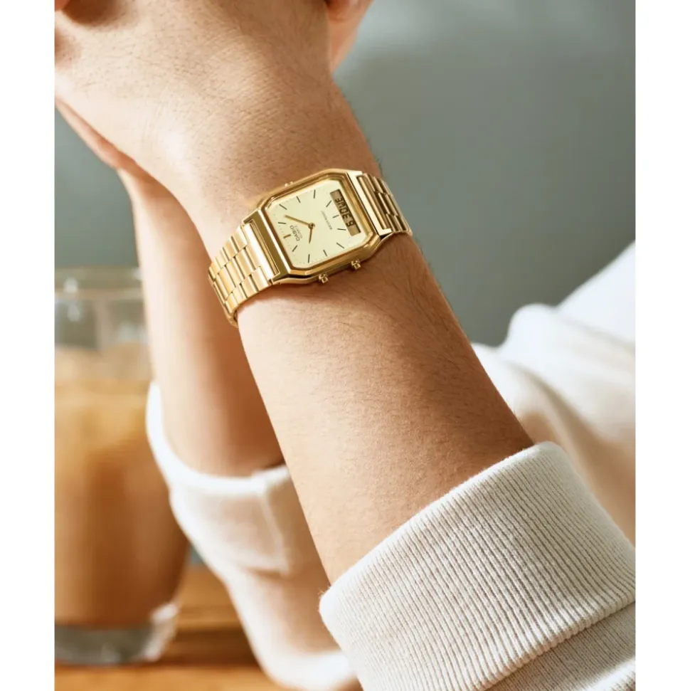 AQ-230GA-9DMQYES Vintage Dual-Display Klassiek Horloge