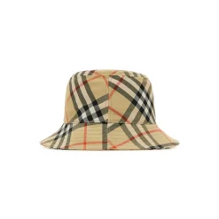 Archive Beige Classic Check Flat Crown Dropped Narrow Brim