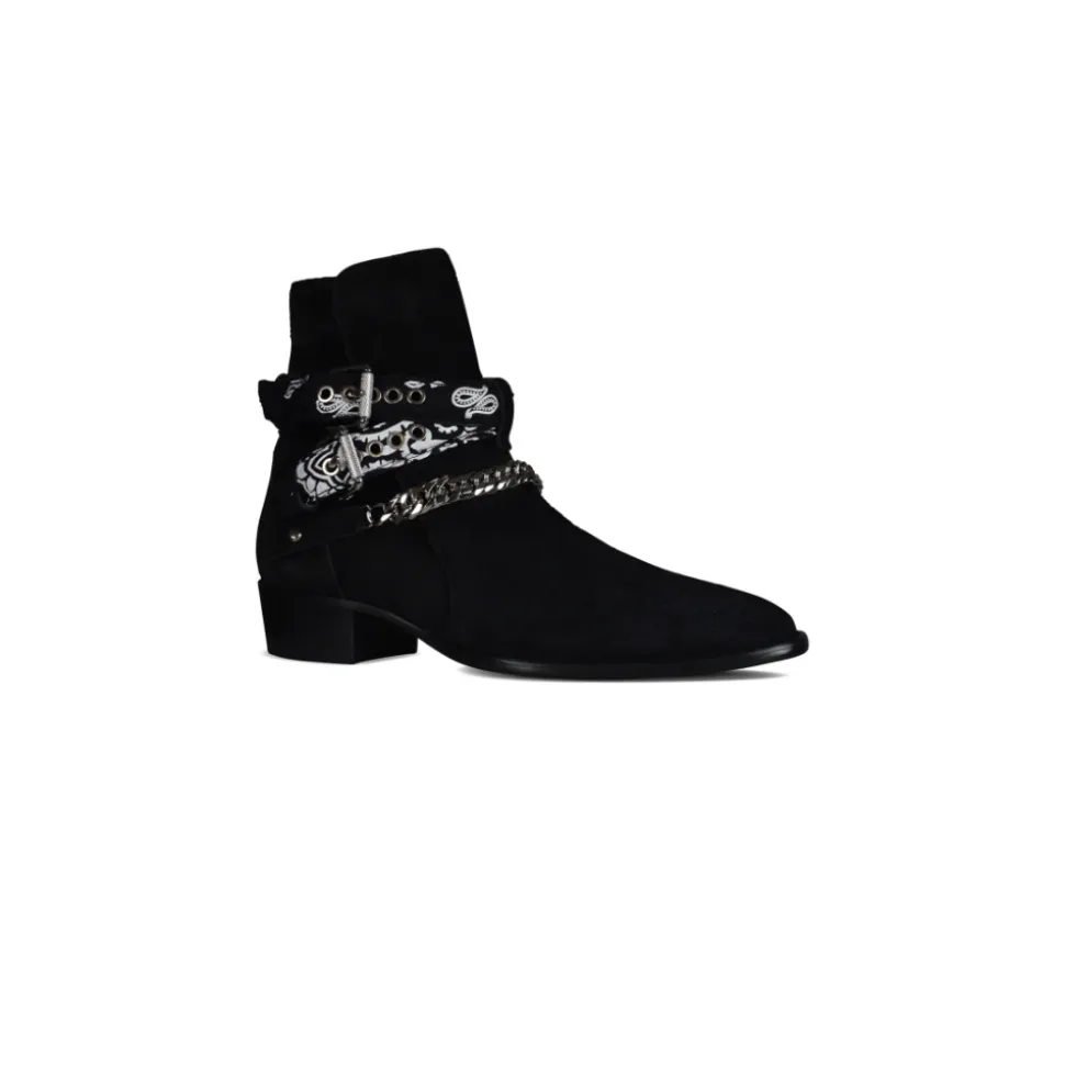 Bandana Buckle Ankle Boots