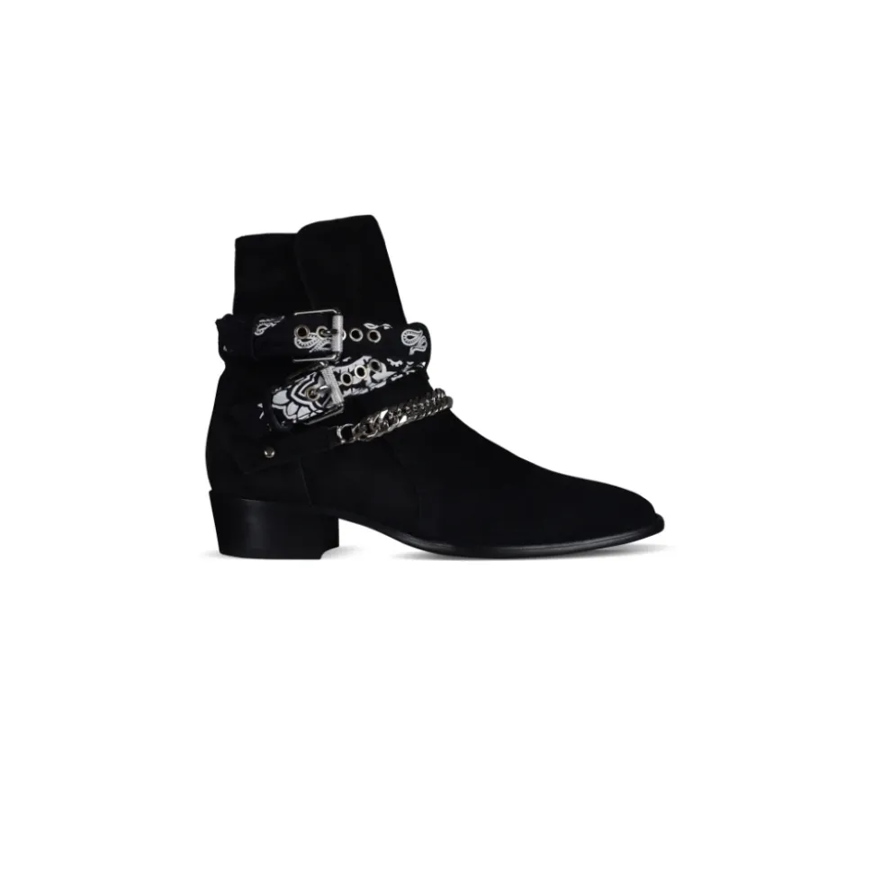 Bandana Buckle Ankle Boots
