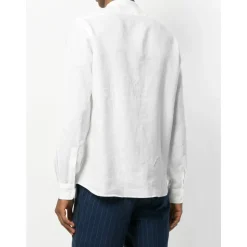 Band Collar Linnen Shirt