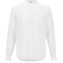 Band Collar Linnen Shirt