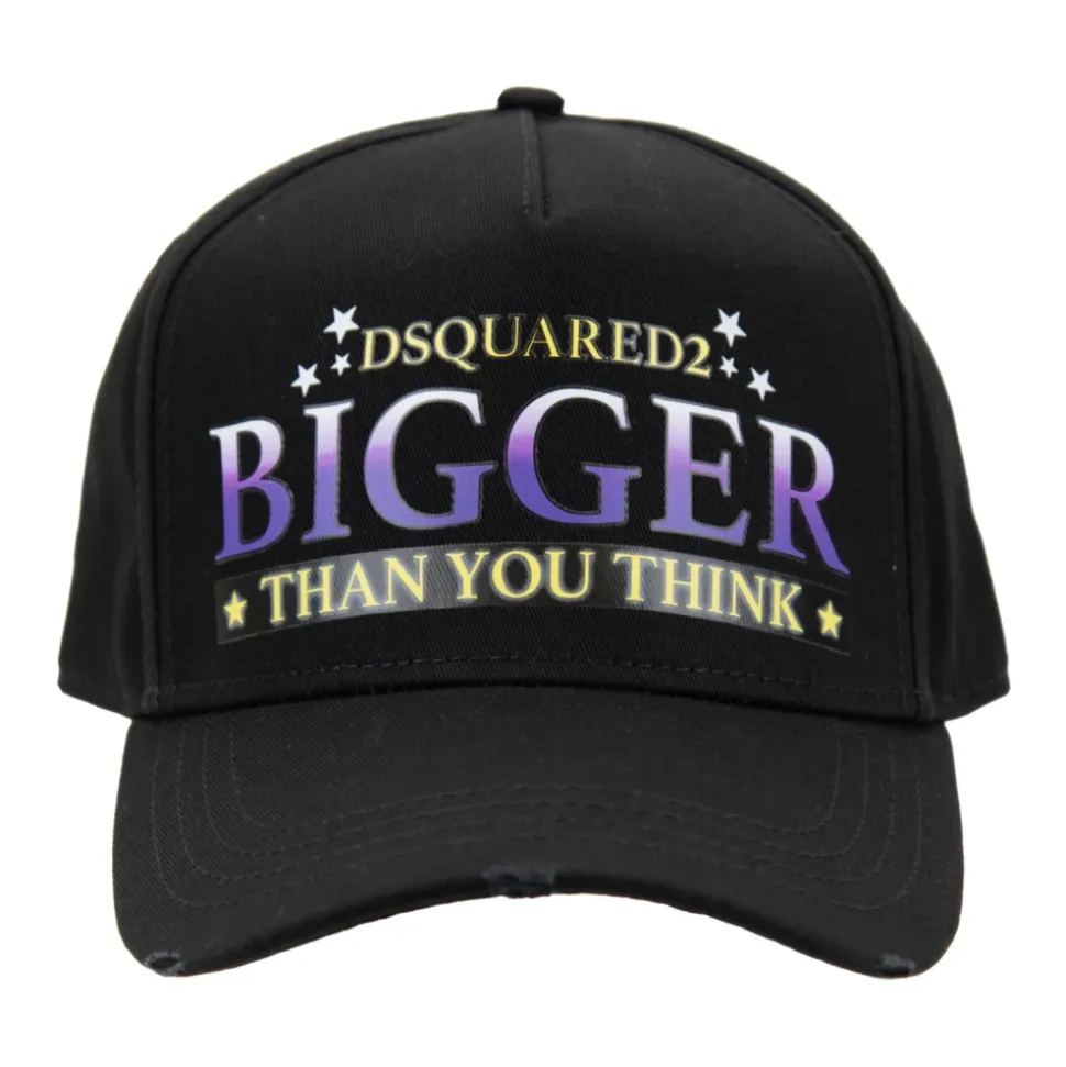 Baseball Cap met Contrastprint en Gesp