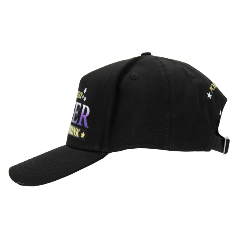 Baseball Cap met Contrastprint en Gesp