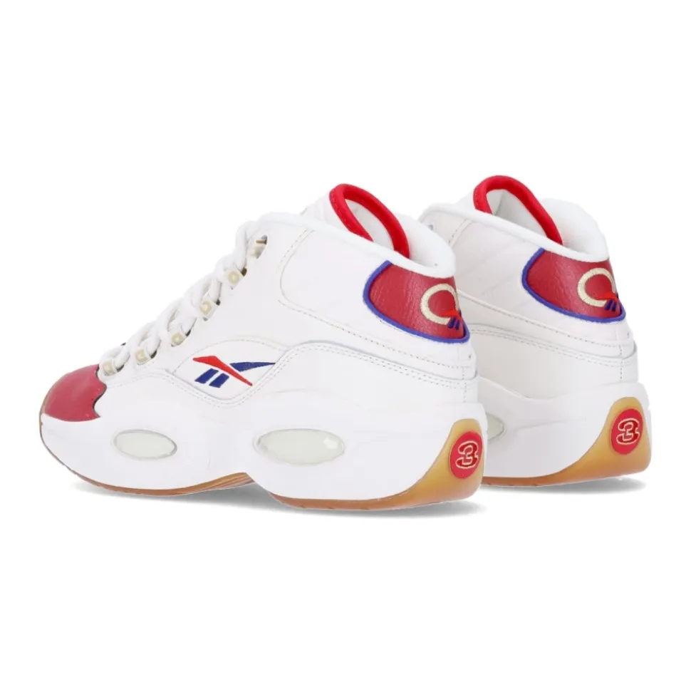Basketbalschoen voor heren Question Mid Krijt/vector Rood/vector Blauw