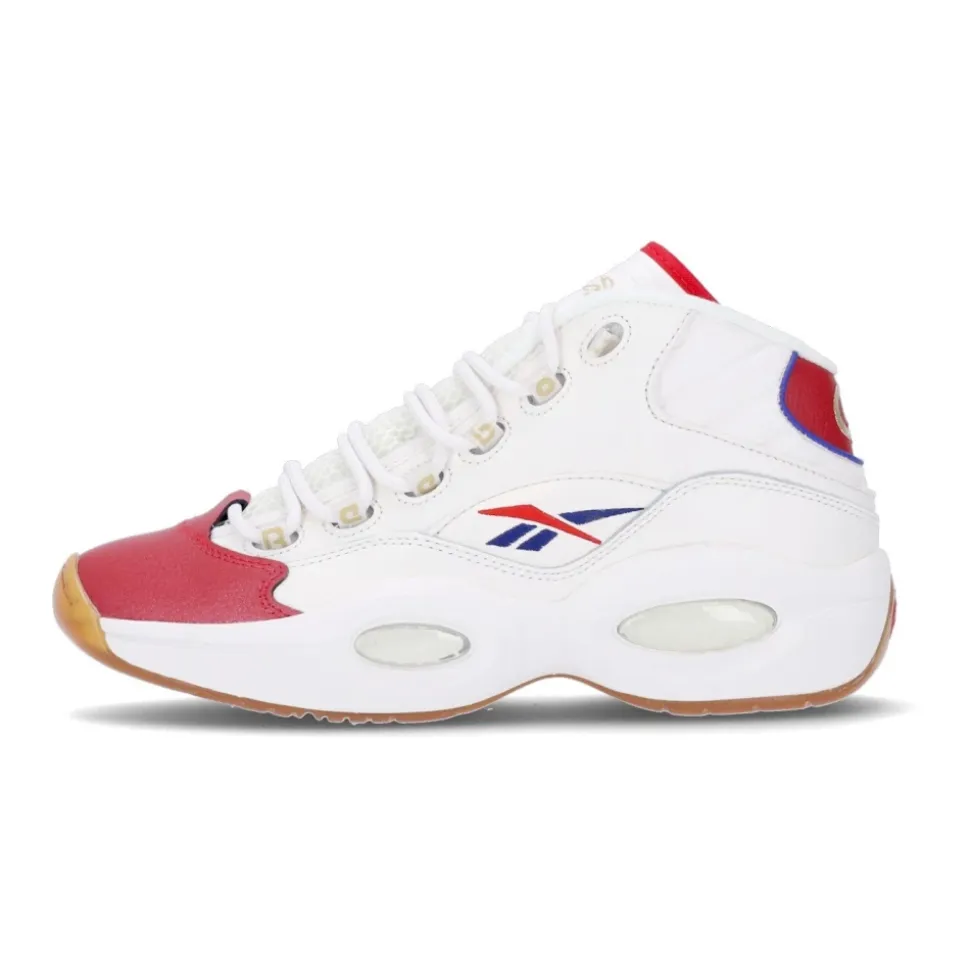 Basketbalschoen voor heren Question Mid Krijt/vector Rood/vector Blauw