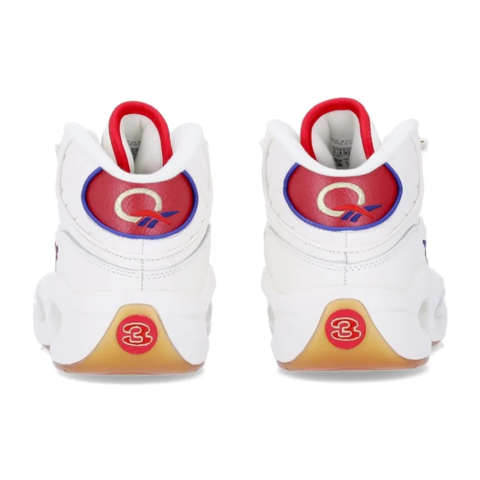 Basketbalschoen voor heren Question Mid Krijt/vector Rood/vector Blauw