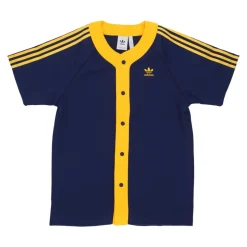 Basketbalshirt Donkerblauw/Geel