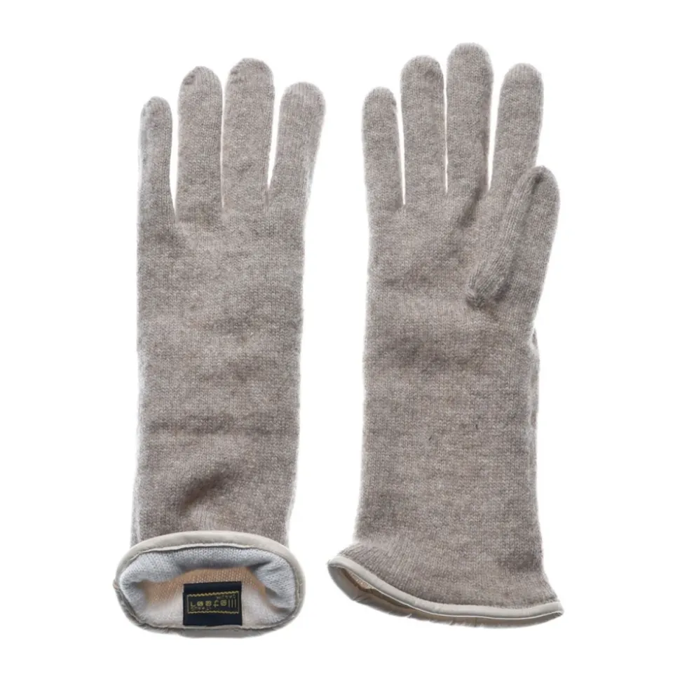 Beige Cashmere Revers Handschoenen