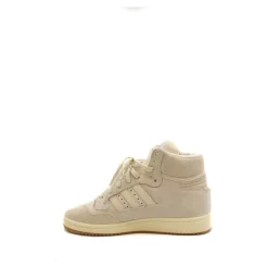 Beige Chamois Leren Sneakers Made in ID