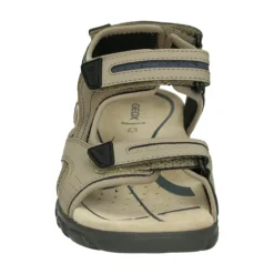 Beige Leren Sandalen