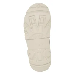 Beige Suède Leren Platte Schoenen