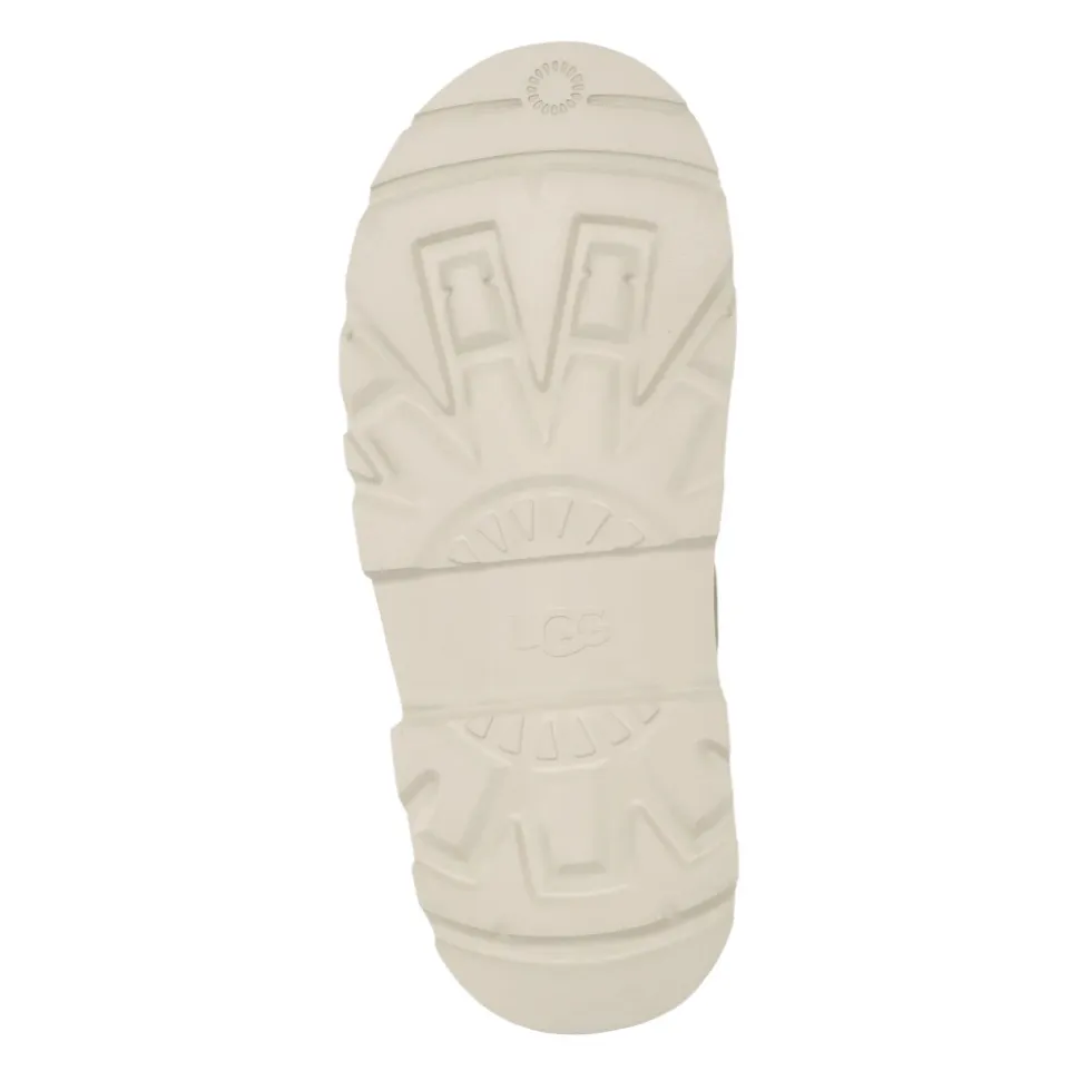 Beige Suède Leren Platte Schoenen