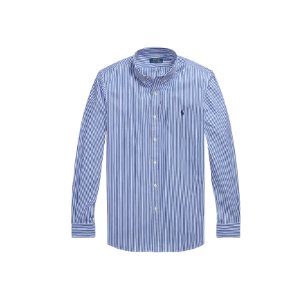 Bengal-Stripe Stretch Poplin Shirt