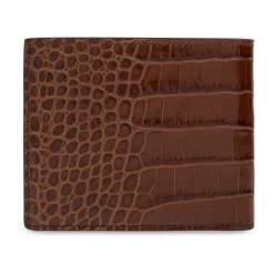 Bifold Croco Leren Portemonnee
