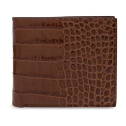 Bifold Croco Leren Portemonnee