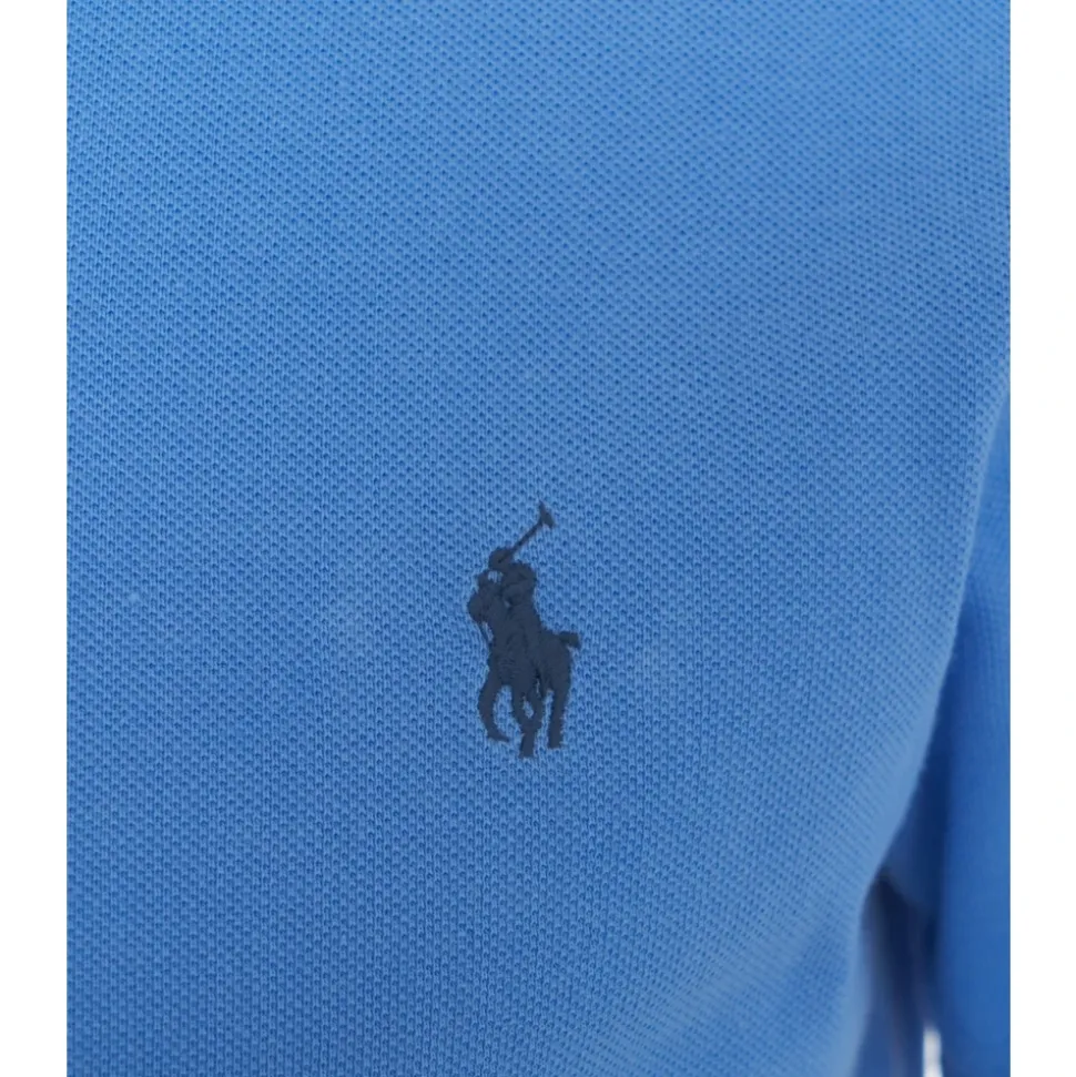 Blauw Slim Fit Polo T-Shirt