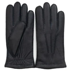Blauwe Cashmere Gevoerde Hertenhandschoenen