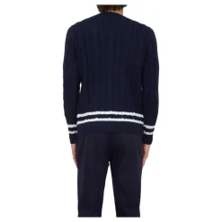 Blauwe Ronde Hals Trui