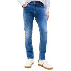 Blauwe Slim-Fit Geborduurde Jeans