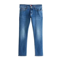 Blauwe Slim-Fit Geborduurde Jeans