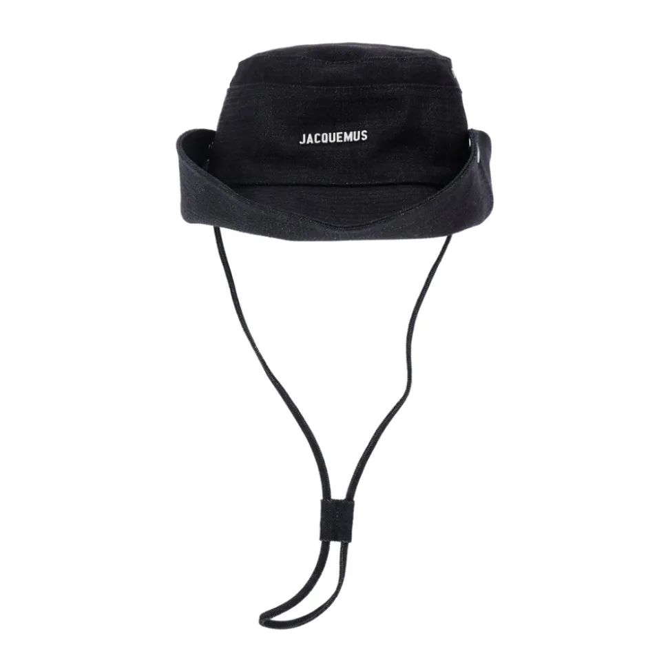 Blauwe Bucket Hat met Logo Lettering