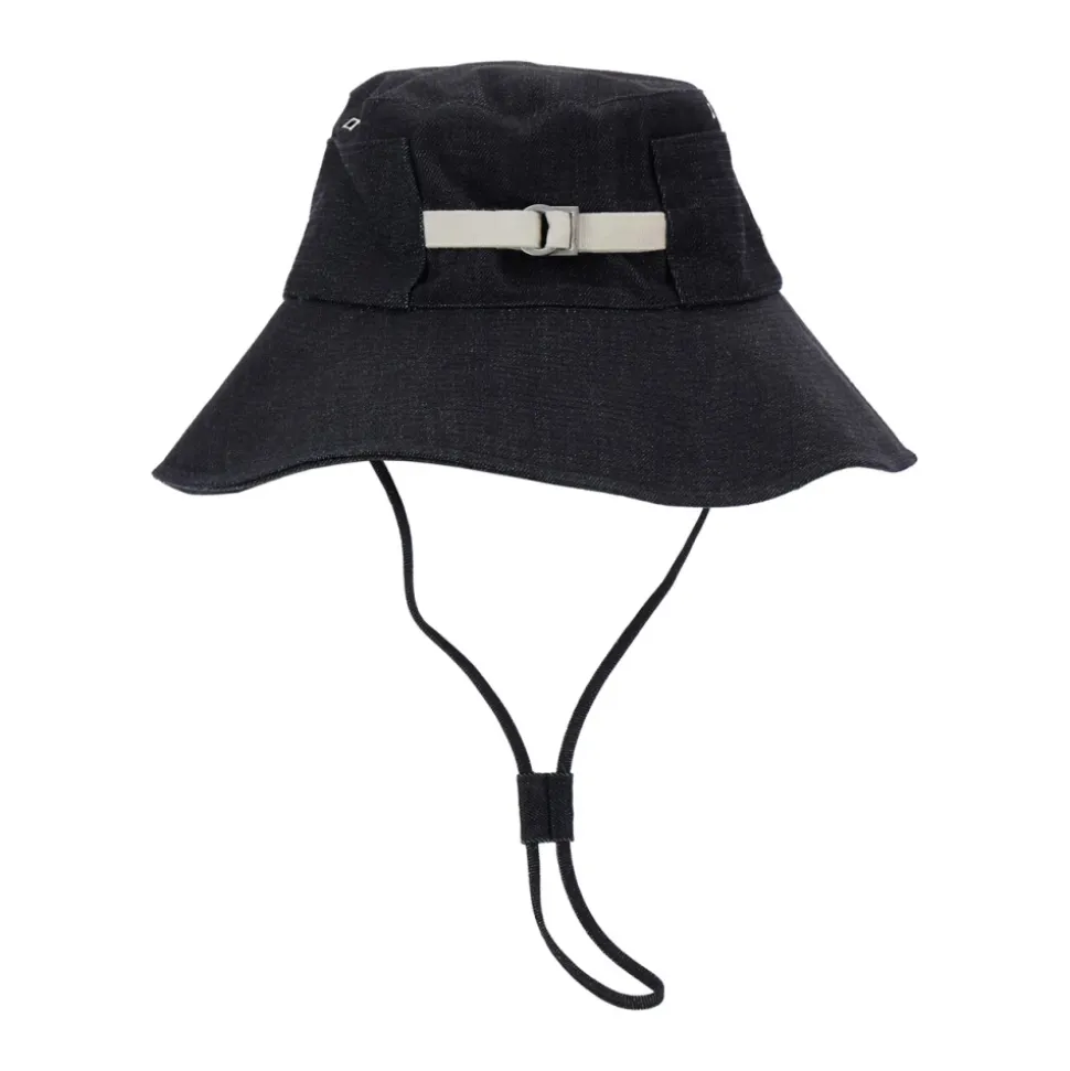 Blauwe Bucket Hat met Logo Lettering