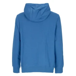 Blauwe Fleece Hoodie met Trekkoordcapuchon