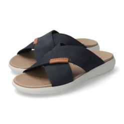 Blauwe Heren Slide Sandaal Collectie