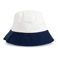 Blauw en Wit Tweekleurige Katoenen Pet