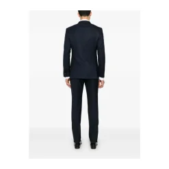 Blauw Oxford Pak met Achteruitgangen