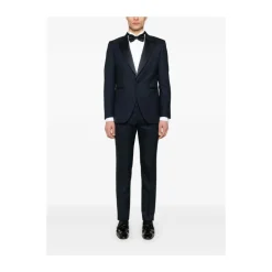 Blauw Oxford Pak met Achteruitgangen