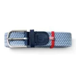 Blauw Santorini Portofino Leren Riem