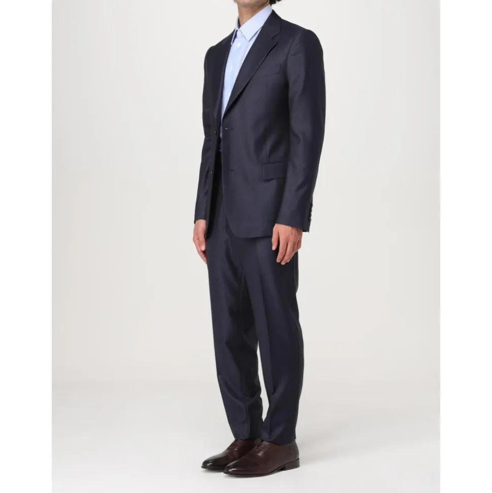 Blauw Tweedelig Formeel Pak