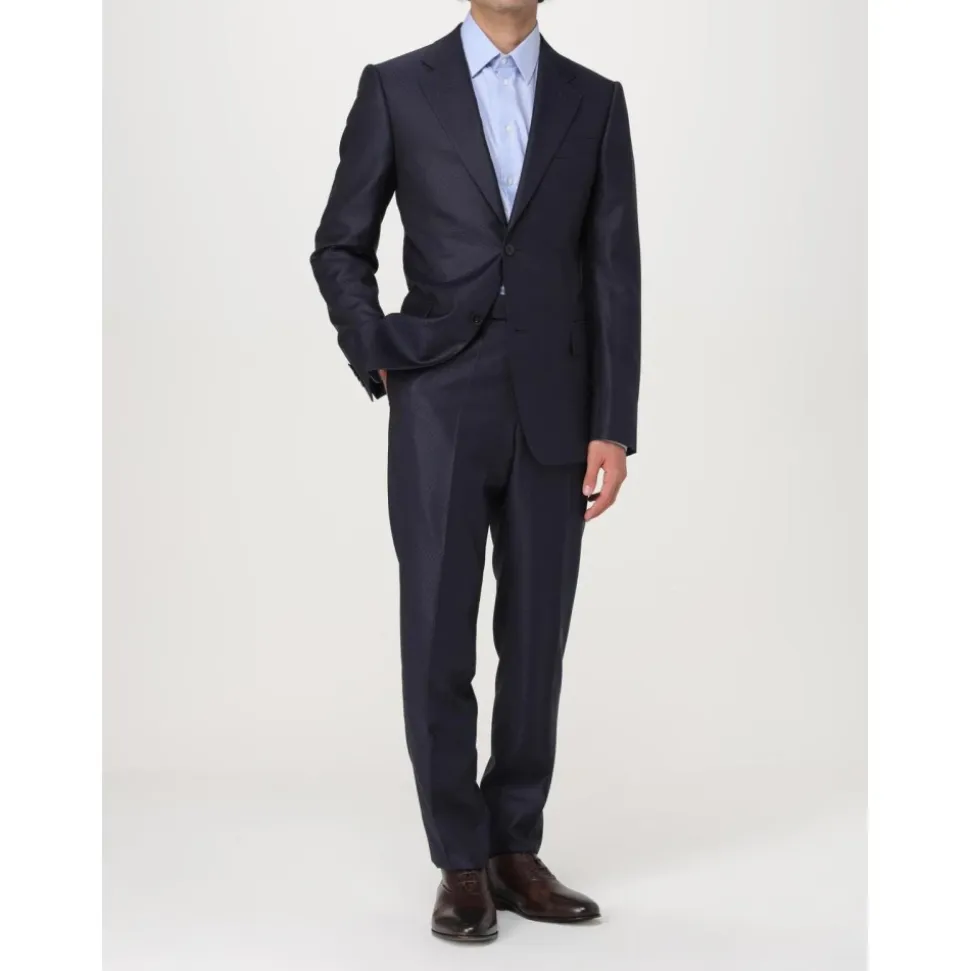 Blauw Tweedelig Formeel Pak