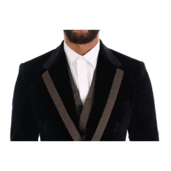 Blauw Velvet Slim 3-Delig Pak