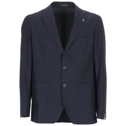Blauw Wollen Jas
