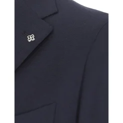 Blauw Wollen Jas
