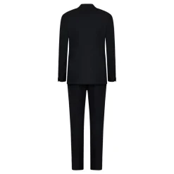 Blauw Wol Tuxedo Pak Single-Breasted