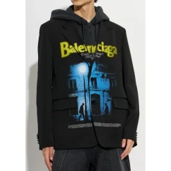 Blazer met geïntegreerde capuchon