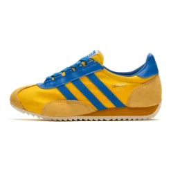Bold Gold Sneakers met Nylon Bovenwerk
