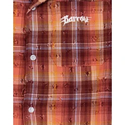 Bowlingkraag Shirt met Korte Mouwen