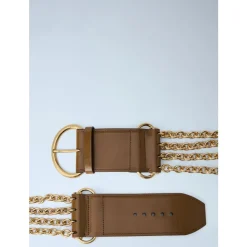Brede Riem met Kettingdetail