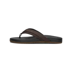 Bruine Leren Heren Slippers