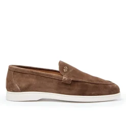 Bruine Suède Heren Loafer Schoen