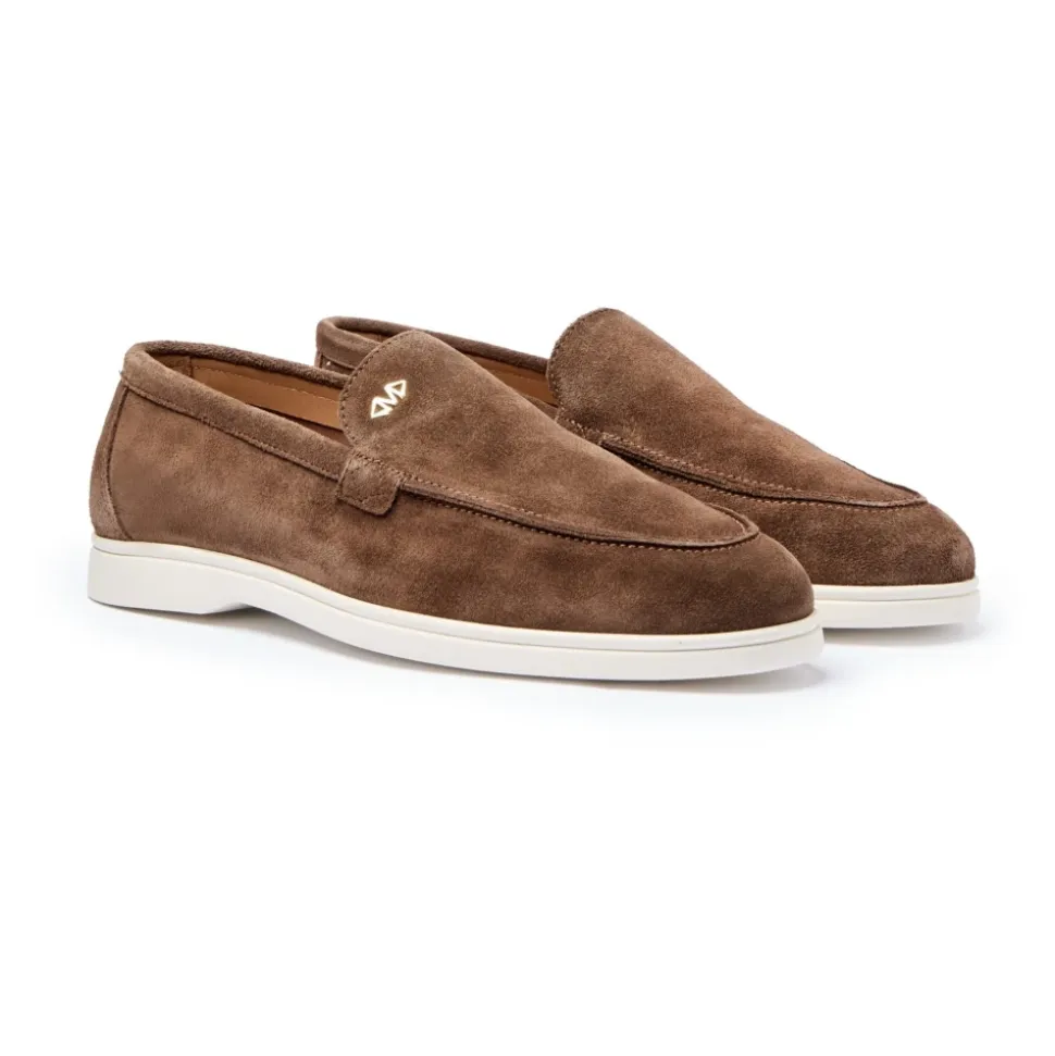 Bruine Suède Heren Loafer Schoen